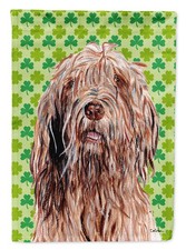 Caroline's Treasures Otterhound Lucky Shamrock St. Patrick's Day House Flag