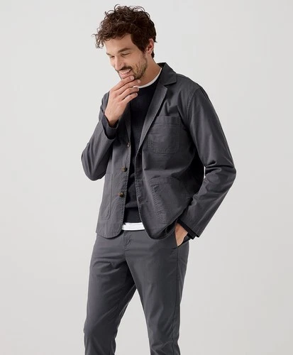 Pact Men's Boulevard Brushed Twill Blazer Large Storm Outerwear Top image 2
