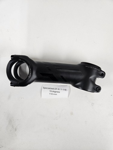 Specialized 1-1/8 110mm 31.8mm Threadless Stem 15 degree Black