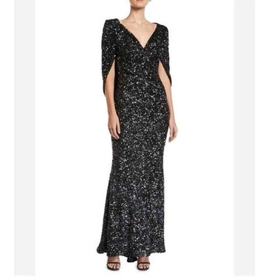 talbot runhof sequin dress Talbot Runhof Sequined Stardust & Velvet Gown