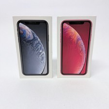 Apple iPhone XR 64GB Empty Retail Boxes Lot of 2 Black and Red-BOX ONLY