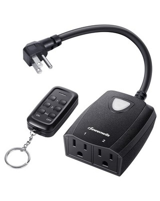 DEWENWILS Outdoor Wireless Remote Control OutletSwitch, 15A Heavy Duty,100 FT