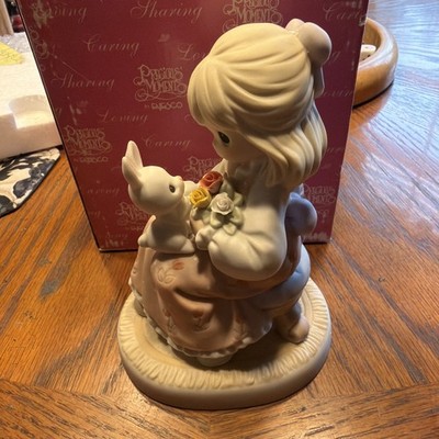 2002 Precious Moments LIVING EACH DAY WITH LOVE 103175 Bunny Girl EUC w/box