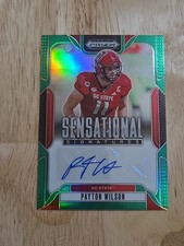 2025 Prizm Draft Picks PAYTON WILSON Green Autograph #SS-PNW Auto Steelers
