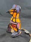 Vintage Tiffany Style MOUSE Lamp Stained Glass Decorate Night Light Rare Unique