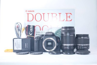 Canon EOS Kiss X4 DSLR Camera Kit with Dual Lenses, Excellent Condition