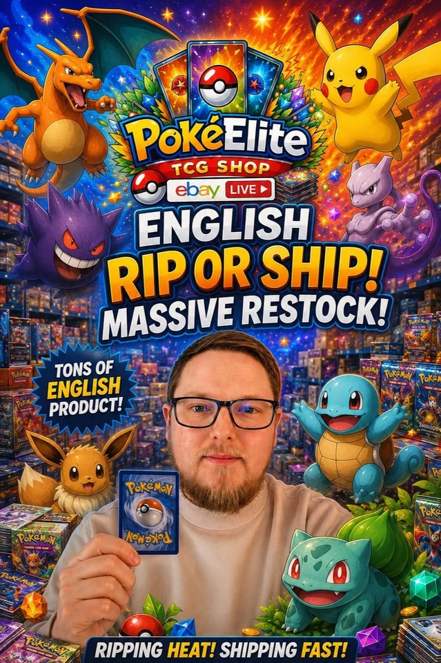 Rip & Ship! Ascended Heroes, Pokemon and Lorcana! Packs, Boxes and More!