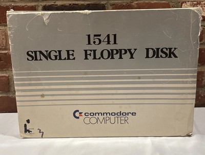 Commodore Computer 1541 Single Floppy Disk Drive, Original Box, Untested, AS IS