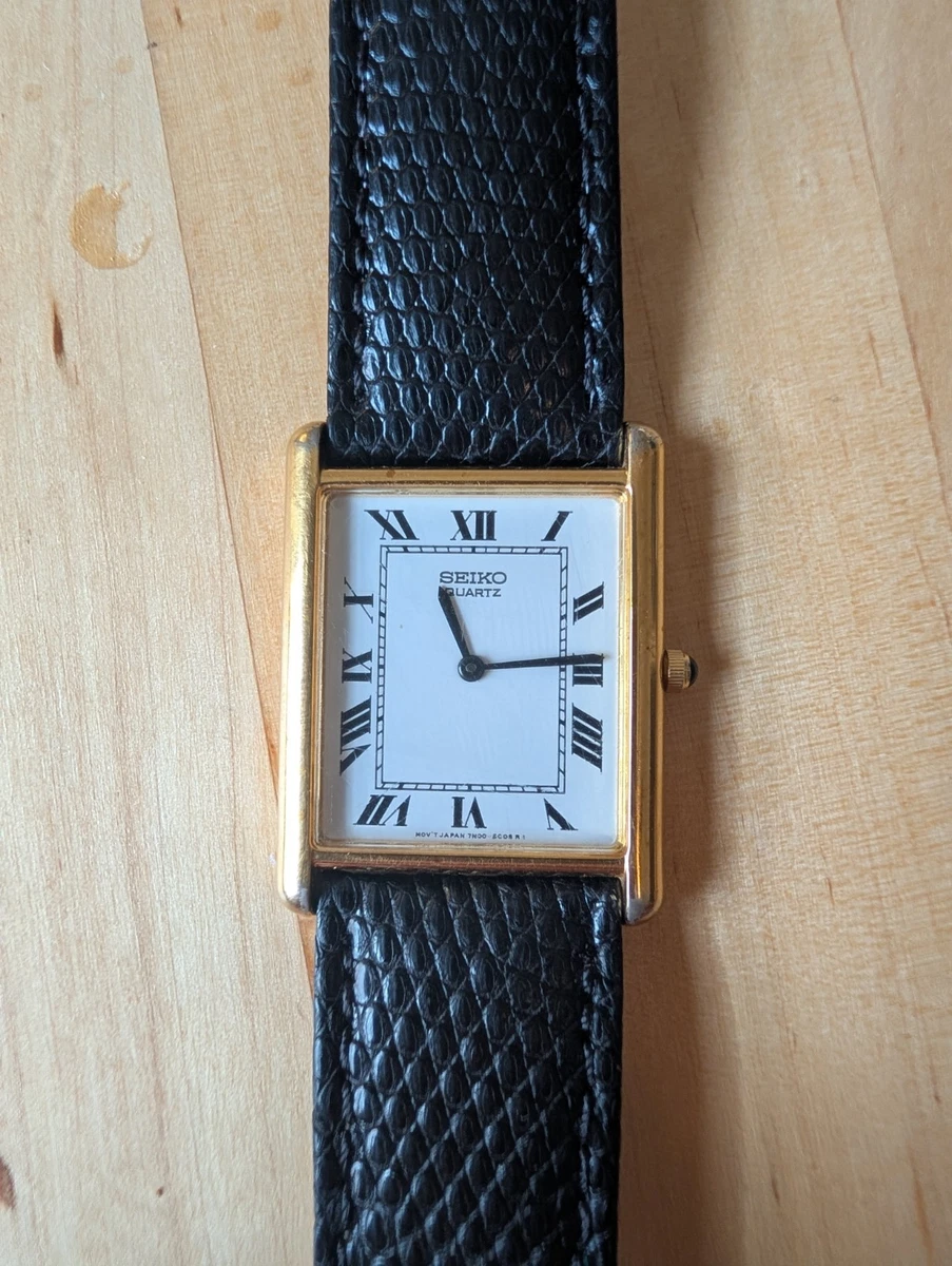 Seiko Rectangle Wristwatches with 12-Hour Dial for sale | eBay