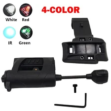 1X Black For MPLS Tactical Helmet Flashlight Rail Light IR Headlamp Signal Lamp