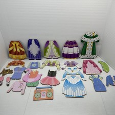 Melissa Doug Doll Magnetic Wooden Dress-Up Accessories Clothes Replacement