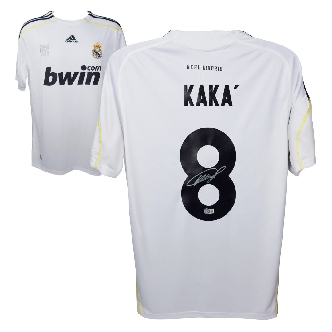 Real Madrid KAKA' 8番　ユニフォーム Ricardo Kaka Signed Real Madrid Home Soccer Jersey #8 with Beckett