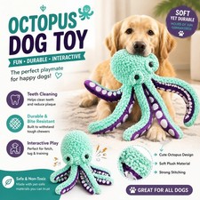 Pet Plush Toy Cat Dog Voice Octopus Shell Puzzle Toy Bite Resistant Interactive