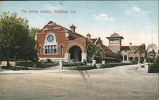 Redlands,CA The Smiley Library 1908 San Bernardino County California Postcard