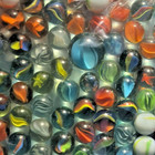 Vintage Glass Marbles Lot 171 + Shooter Cat Eye Swirl Mixed Collectible Toy Set — photo 1