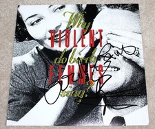 VIOLENT FEMMES SIGNED AUTHENTIC 12X12 ALBUM FLAT PHOTO w/COA PROOF X2 