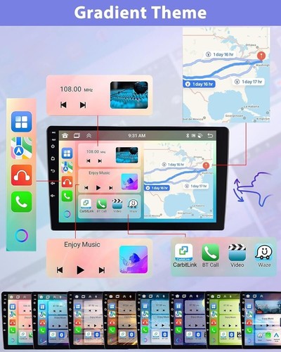 10.1" Android 13 Car Radio Stereo CarPlay GPS Navi BT for 2010-2014 Ford Mustang - Picture 6 of 11