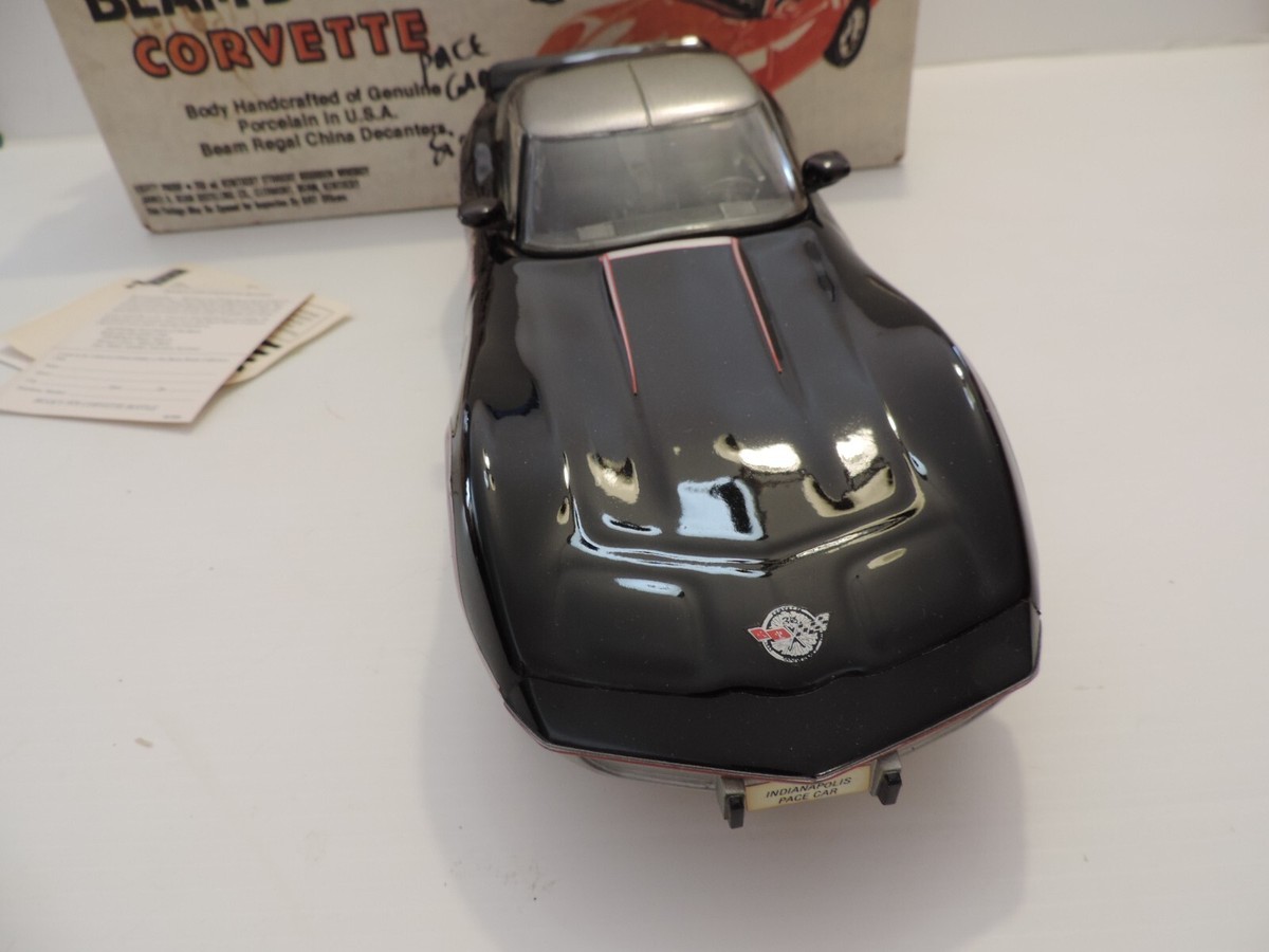 JIM BEAM 1978 CHEVROLET CORVETTE INDY PACE CAR DECANTER SIGNED 6