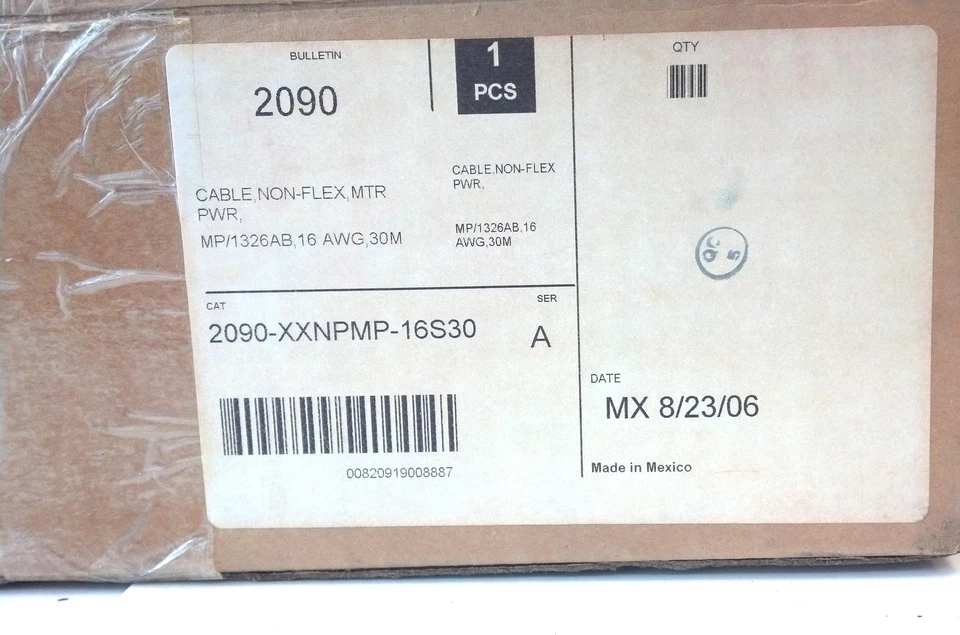 Allen-Bradley 2090-UXNFBMP-S30 Ser C 30 M 300 V Encoder Feedback Cable - Image 2 of 4