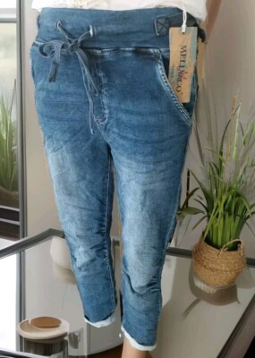   Melly & Co Jogger Baggy Hose Jeans Jogpants MC - 7023 - 1690 Blau