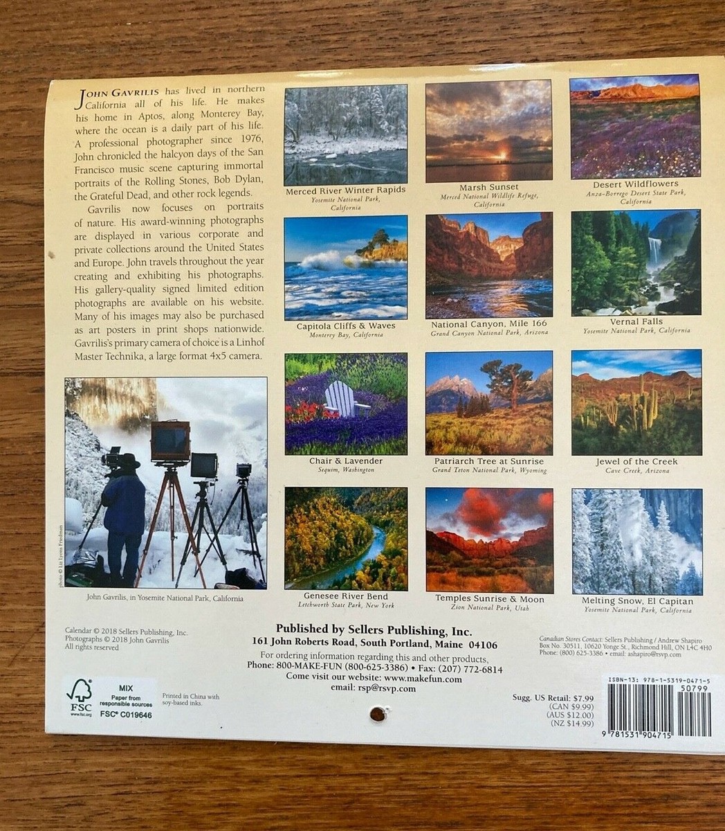 Wholesale The Spirit Of Place 2026 Mini Calendar - View #8