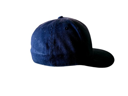Authentic Cap 3D Wool Flexfit Black Blue Logo Sz 6 7/8- 7 1/4 (S/M) - Picture 5 of 7