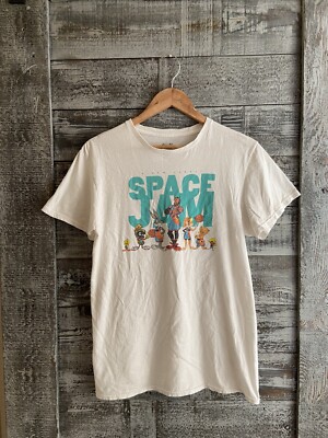 Space Jam A New Legacy White T Shirt Mens Size Medium Good