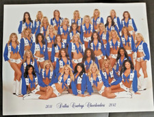 Dallas Cowboys Cheerleaders team picture photo card 2011-2012  11” X 8 1/2”