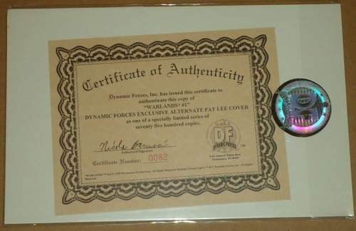 Warlands 1 Dynamic Forces Alt Cover Limited 0082 of 7500 Cert-Sealed - Picture 2 of 2