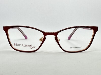 NEW Betsey Johnson BJG Squad PUR 48.16.125 Girl s Eyeglasses Frames