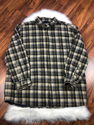 Woolrich made in USA ハリントンジャケット XL Vintage Woolrich #16010 Bufflalo Plaid Sherpa Lined Classic