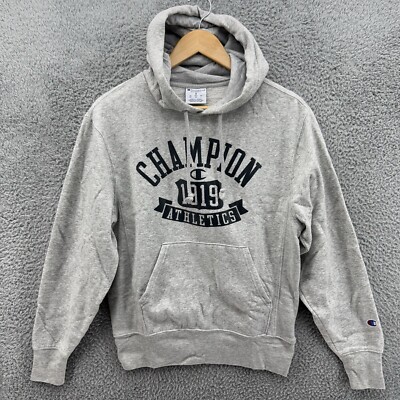 Champion Authentic Athletic Wear Pullover Hoodie Sweater Mens Size Small Gray