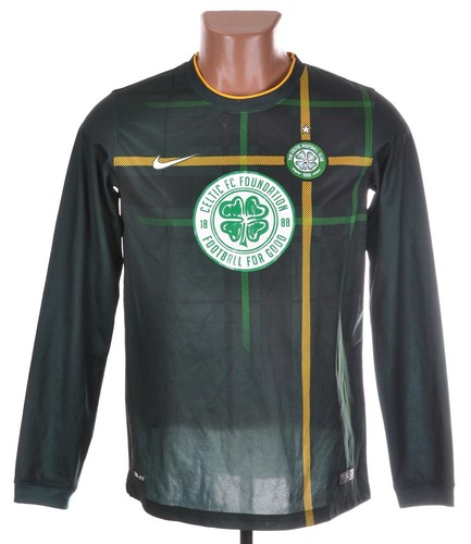 CELTIC 2014/2015 AWAY FOOTBALL SHIRT XL BOYS #20 PLAYER ISSUE - Picture 2 of 6