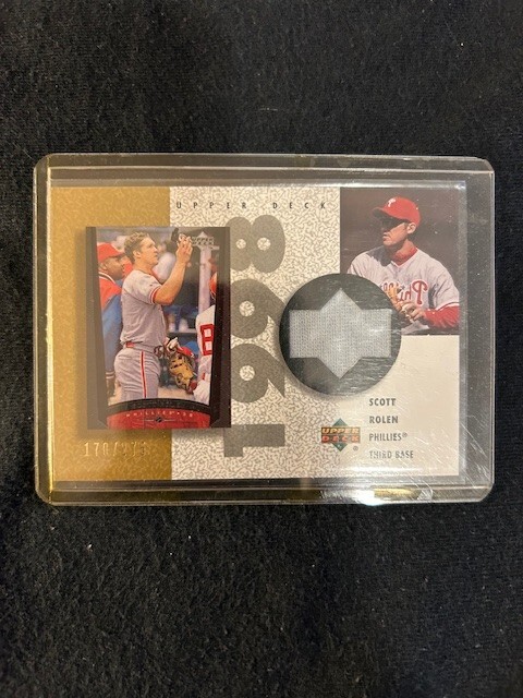 Scott Rolen Certified Game Used Jersey Card