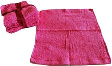 BNWT 100 Soft Cotton WASHCLOTH - HOT PINK 31cm x 33cm