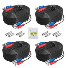 ANNKE 4X 30M BNC DC Videokabel Stromkabel F&uuml;r CCTV Sicherheit &Uuml;berwachungskamera