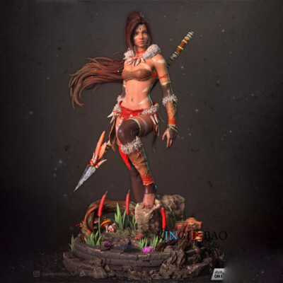 3D Print 1/6 Scale LOL-Nidalee Unpainted Resin Unassembled GK Figure H33CM
