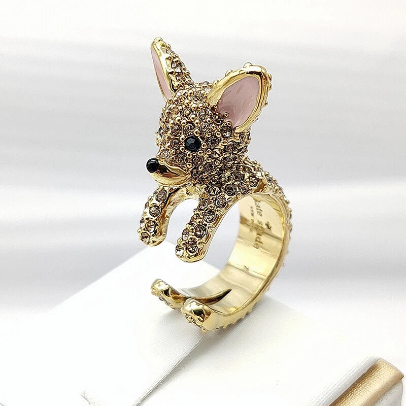Kate spade top puppy ring