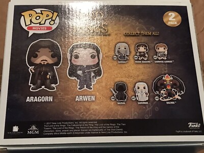 Funko Pop! Aragorn & Arwen 2 Pack - Édition Exclusive 2017 - Le Seigneur Des Anneaux