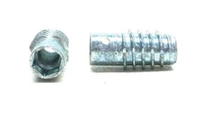 [40] HEXDRIVE THREADED INSERT 1/4 -20 X 3/4 T-NUT FURNITURE GLIDE ADJUSTABLE NC