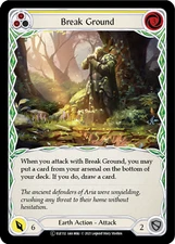 Flesh and Blood TCG Break Ground (Yellow) [U-ELE132] (Tales of Aria Unlimited)