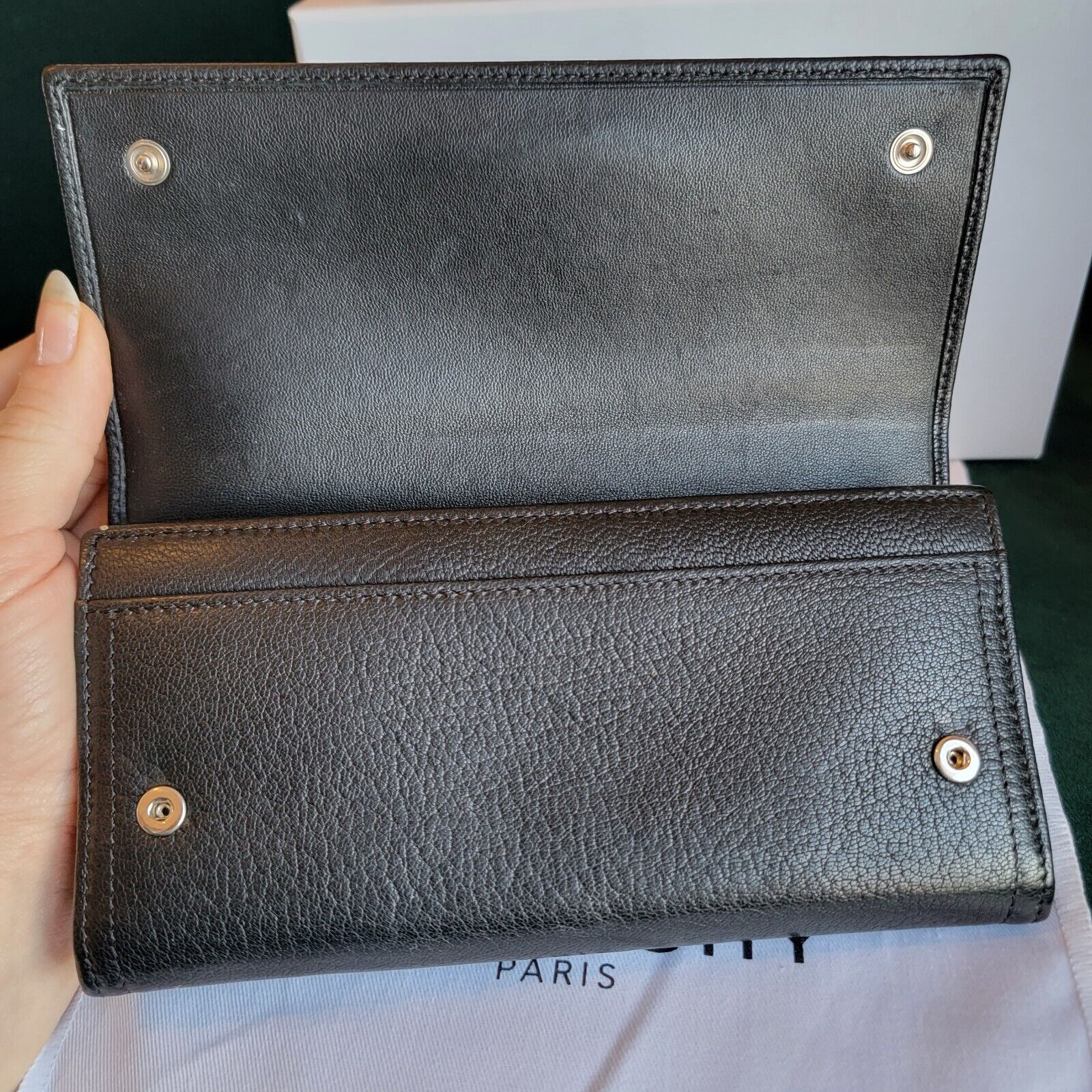 Givenchy  large wallet Black Authentic Used - image 2