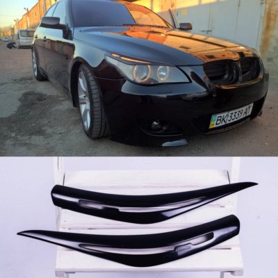 bmw e60 e61 HEADLIGHT EYE LID BROWS EYELIDS EYEBROWS COVER (Fits: BMW)