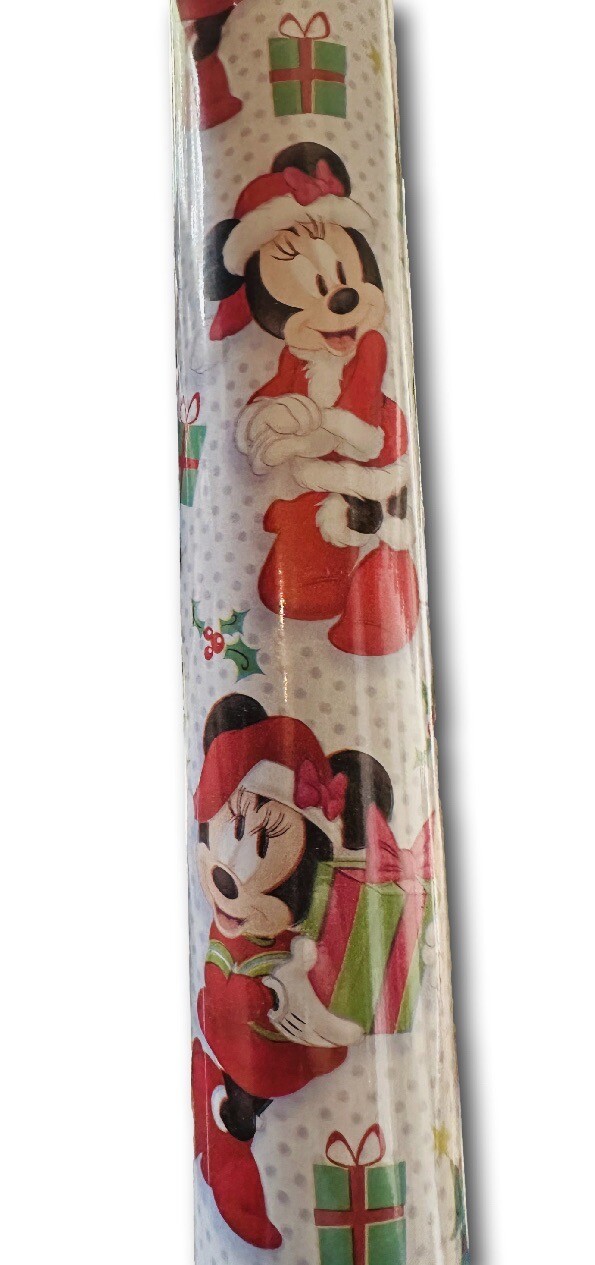 Minnie Mouse Disney Christmas Wrapping Paper, Gift Wrapping Paper