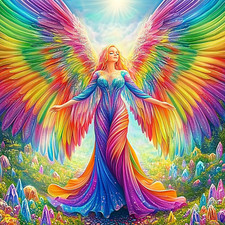 Diamond Art Colorful Angel Diamond Painting Kits for Adults, 5D round Full Drill