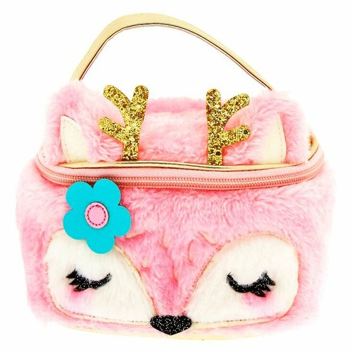 fluffy make up bag