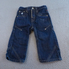 Roca wear Jeans Boys 2T Blue Denim Embroidered Pockets Straight Leg Dark Wash