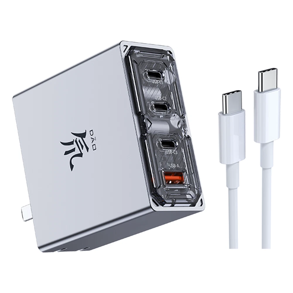 Nubia 100W 4 Ports GaN Wall Charger + USB-C Cable For Nubia Z50S Pro iPhone 15 - Picture 1 of 12