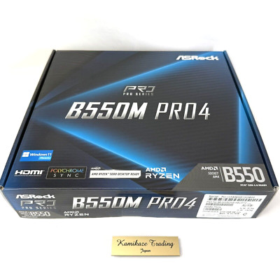 ASRock B550M PRO4 AM4 AMD B550 SATA 6Gb/s Micro ATX AMD Motherboard DDR4 New