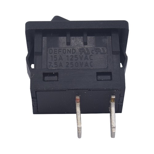 2PCS DEFOND CRT-1115-R 2 positions 2-pin Power Rocker Switch Unlocked Self Reset - Afbeelding 1 van 3